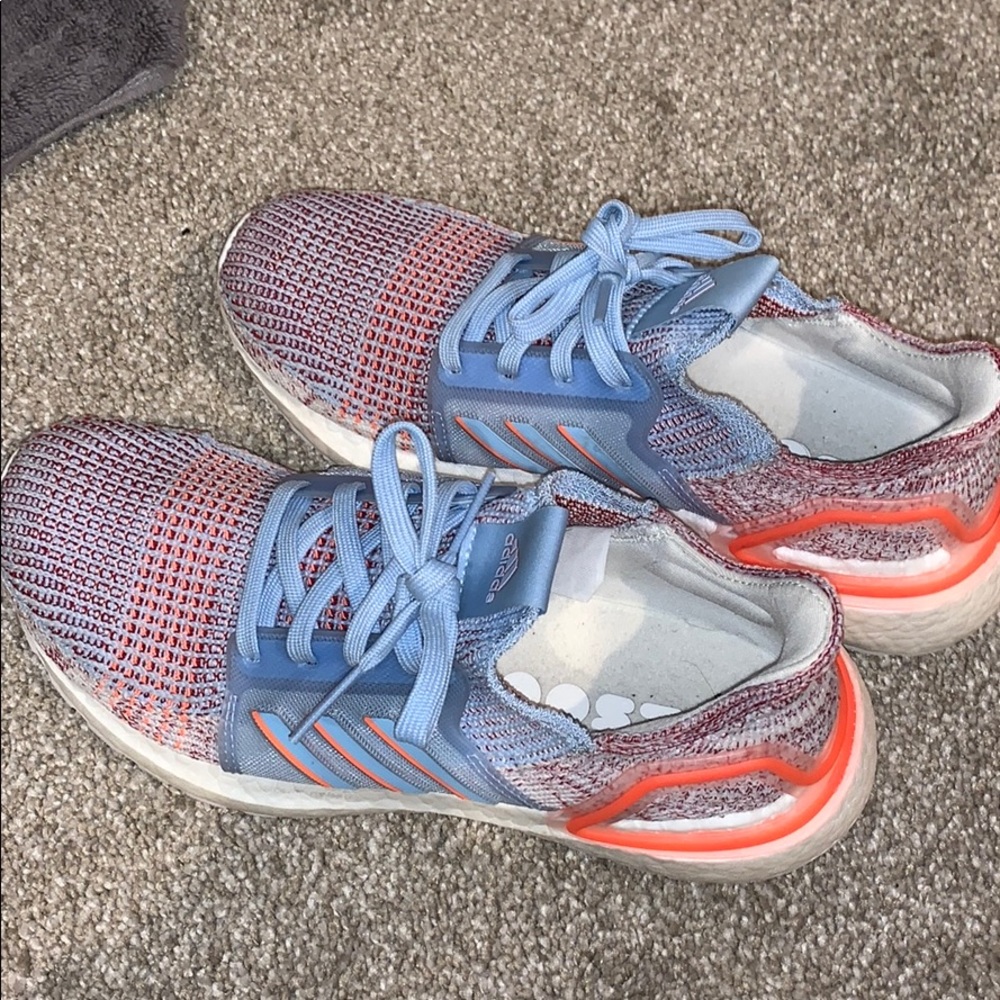 Orange blue and white Ultraboost